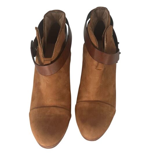 Rag & Bone Tan Suede Harrow Ankle Boots Booties Size 6 - Picture 5 of 8